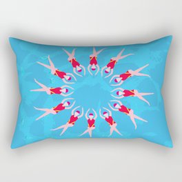 Synchronized Swimmers Rectangular Pillow
