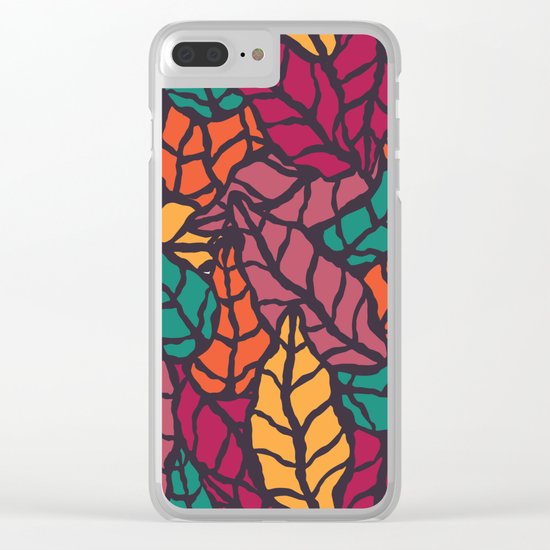 Nature leaves 005 Clear iPhone Case