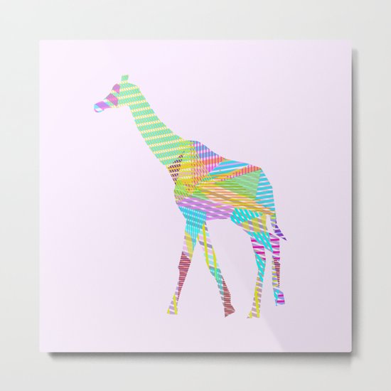 Giraffe Metal Print
