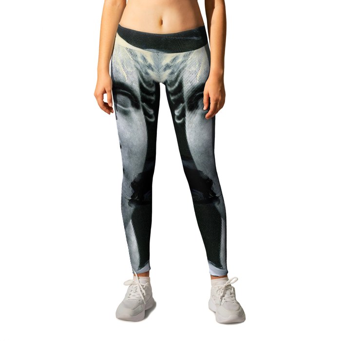 Untitled (Painted Composition 8) Leggings