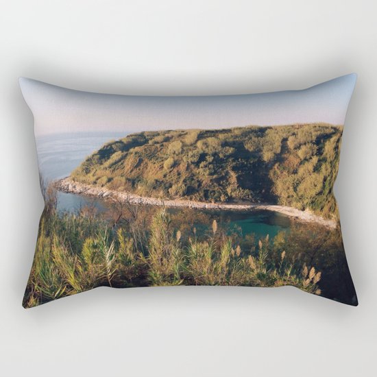 Late colors of island Rectangular Pillow