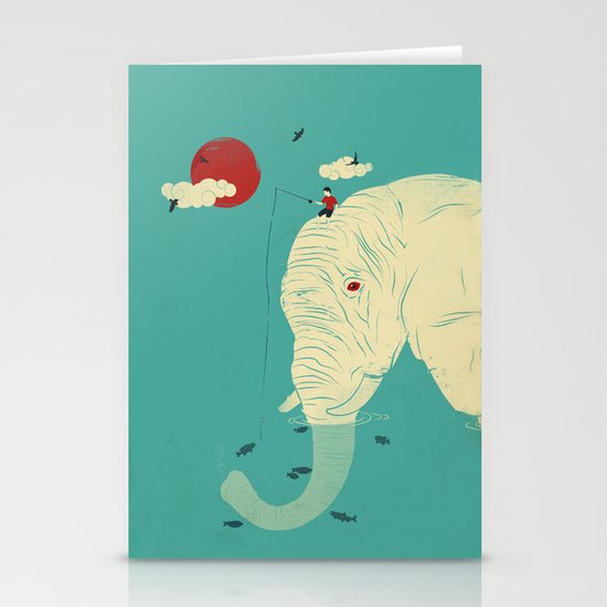 Fishin' Buddy Stationery Cards