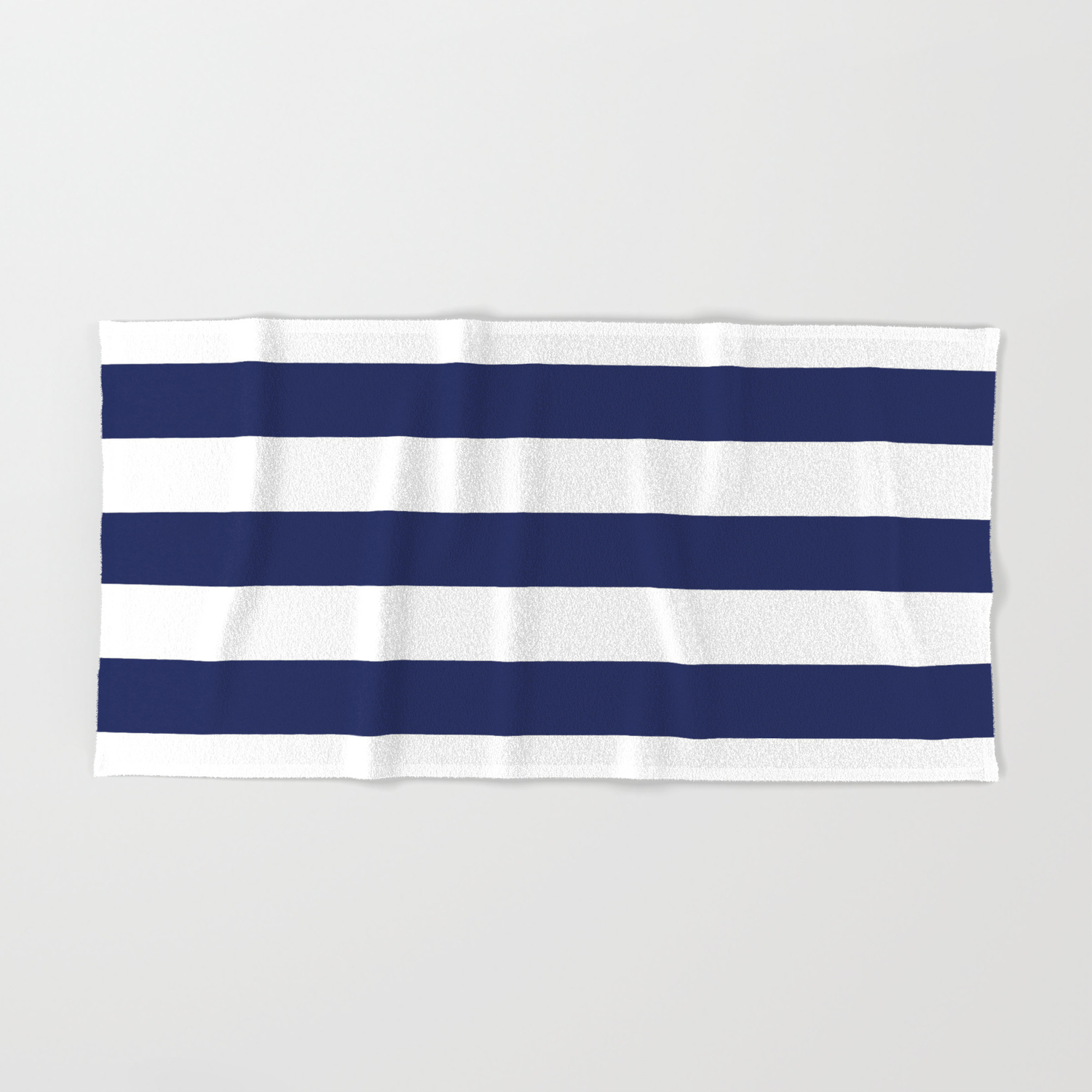 blue and white towels
