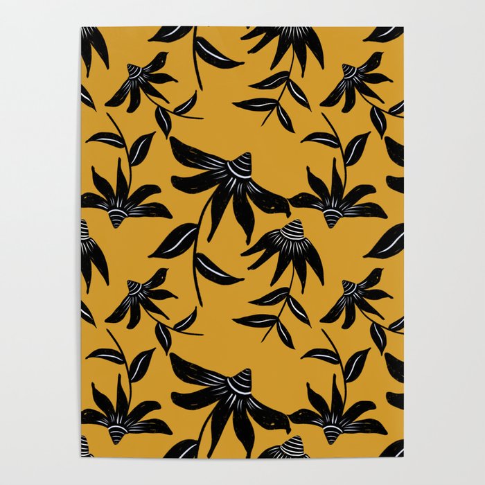 Echinacea - Yellow Poster