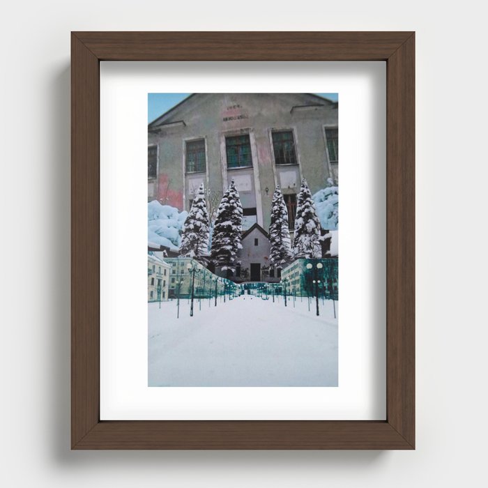 Snowscape Recessed Framed Print