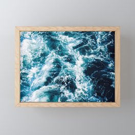 Stormy Ocean Waters Framed Mini Art Print