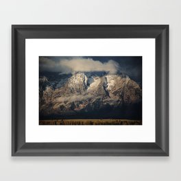 Moody Mountains - Nature Photography Framed Art Print