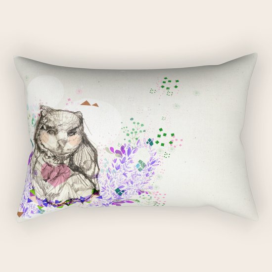 Little Owl Rectangular Pillow
