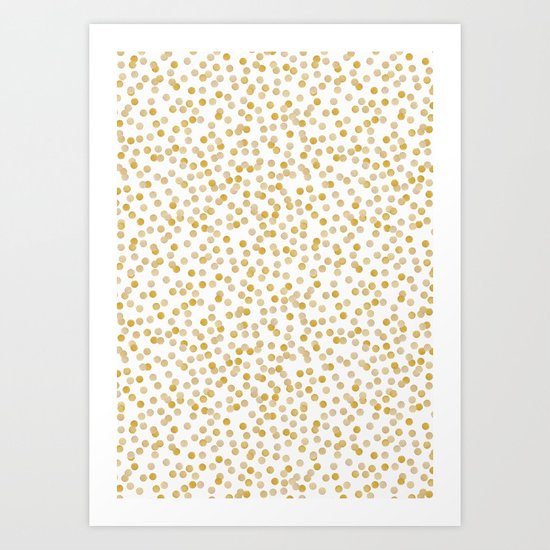 GOLD CONFETTI Art Print