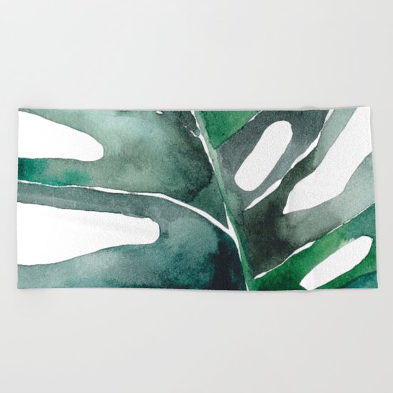 Monstera Beach Towel