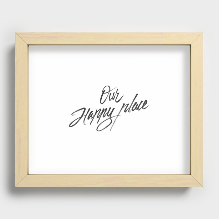 Our happy place Recessed Framed Print