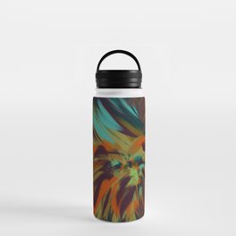 Fancy Flowers No2 - teal and red Water Bottle