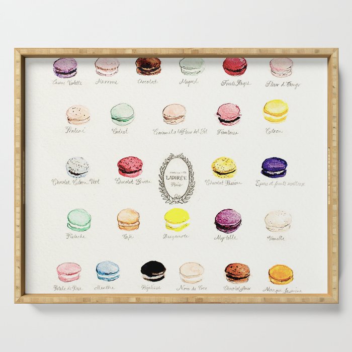 laduree macaron menu Serving Tray