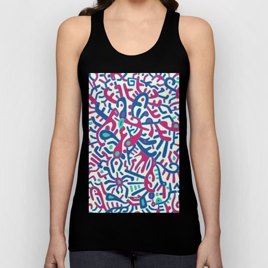 - summer sea jungle - Unisex Tank Top