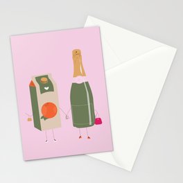 Mimosa Date Stationery Cards