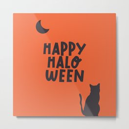 HAPPY HALLOWEEN Metal Print | Pumpkin, Luna, Boo, Magic, 31Thoctober, Homedecor, Mystical, 31October, Mystery, Bespoky 
