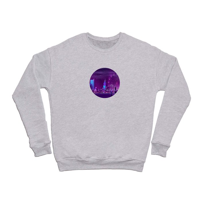 Synthwave Neon City #3 Crewneck Sweatshirt