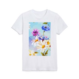 Ladybug On Daisy Trendy Modern Collection Kids T Shirt