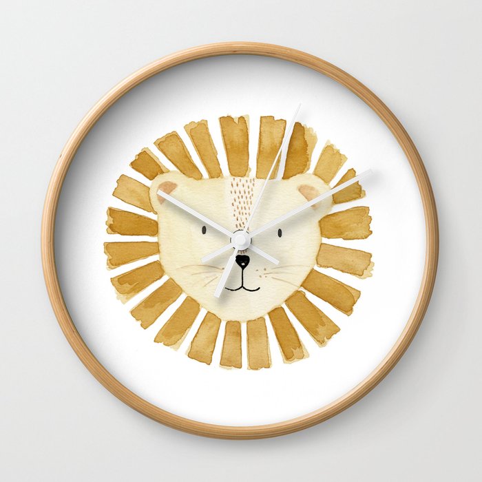 Lion Nursery Wall Clock