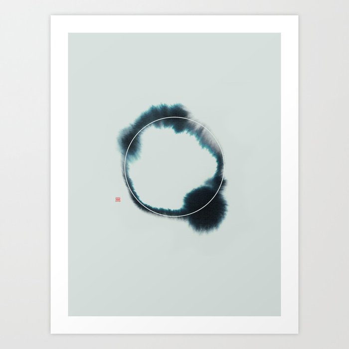 Circle N° 2 (Blue) Art Print