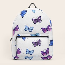 purple butterfly backpack