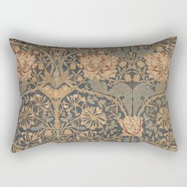 Honeysuckle by William Morris 1876 Antique Vintage Victorian Jugendstil Art Nouveau Retro Pattern Rectangular Pillow
