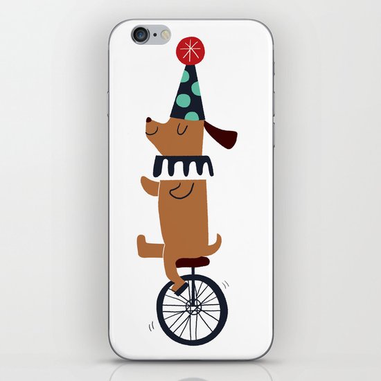 circus dog iPhone & iPod Skin