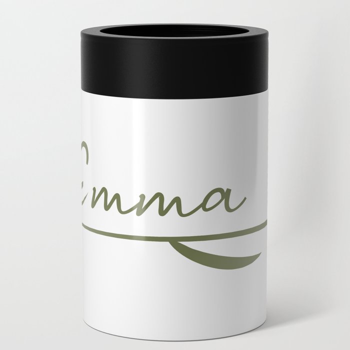 Emma name on a rose Can Cooler