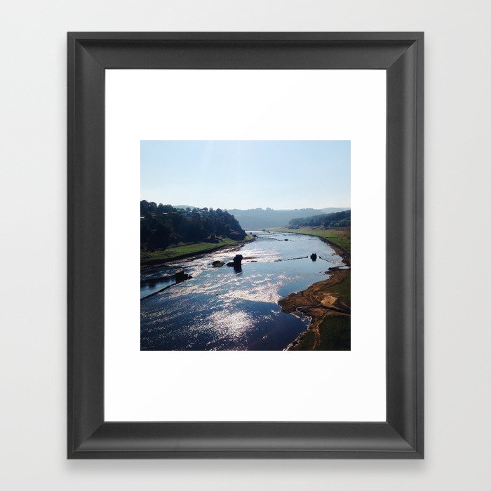 Portomarin River Framed Art Print