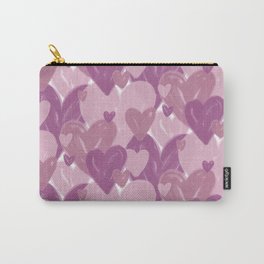 Infinite hearts pink Carry-All Pouch | Heart, Blush, Markers, Valentinstag, Seamlesshearts, Love, Herzen, Liebe, Pink, Digital 