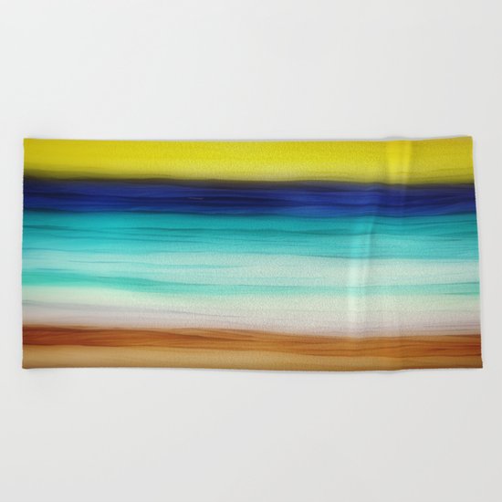 beach abstract Beach Towel