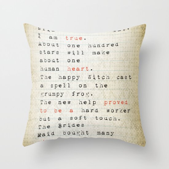 true Throw Pillow