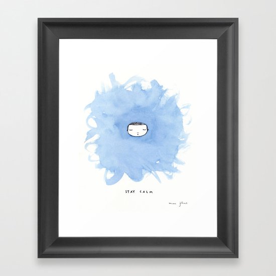 Stay calm Framed Art Print