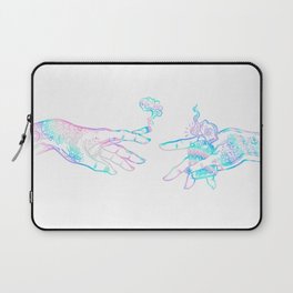 the creation of weed- holographic Laptop Sleeve