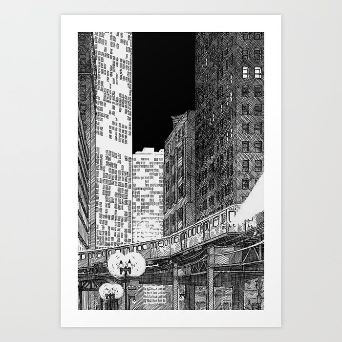 Night Train Art Print