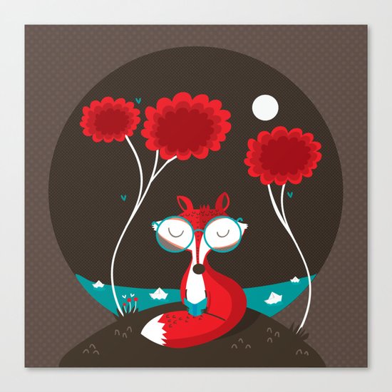 About a red fox Canvas Print