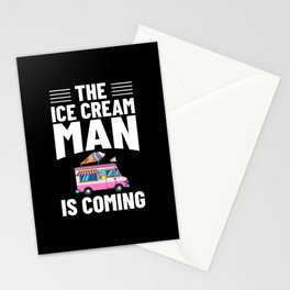 Ice Cream Truck Driver Ice Cream Van Man Stationery Card