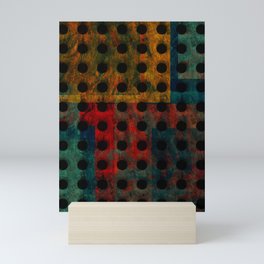 Color Block Metallic Grunge Mini Art Print