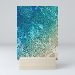 Green and blue ocean Mini Art Print