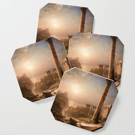 Frederic Edwin Church - Syria by the Sea - Hudson River School Oil Painting Coaster