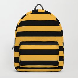 Yellow and Black Bumblebee Stripes Backpack | Abstract, Stripes, Beelover, Repeatingpattern, Unisex, Bumblebeestripes, Teamcolors, Yellowandblack, Leahmcphail, Typography 