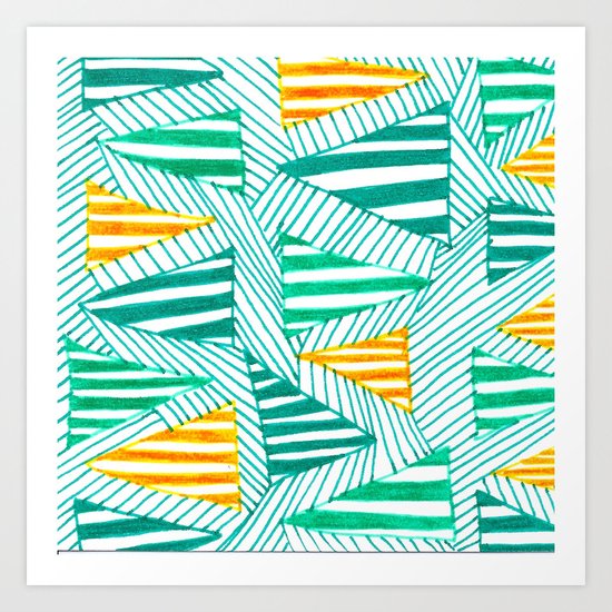 Triangles Art Print