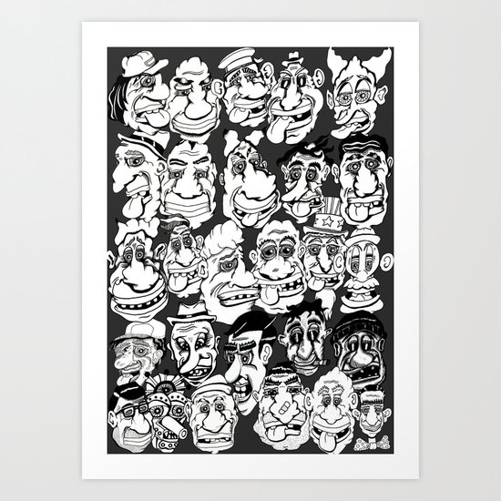 Quite a Crowd Art Print