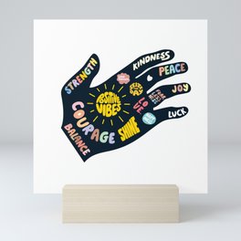 Positivity – Helping Hand Mini Art Print