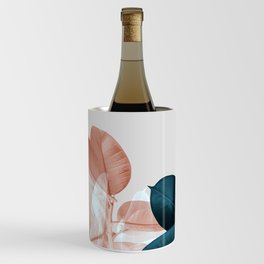 Blush & Blue Leaves Wine Chiller