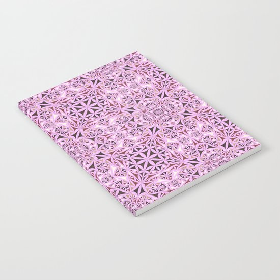 Pink kaleidoscope wallpaper Notebook