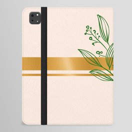 Floral & Gold iPad Folio Case
