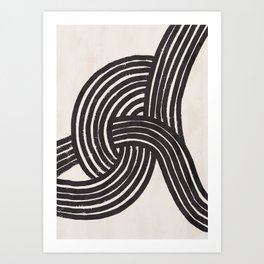 Knot | Black Art Print