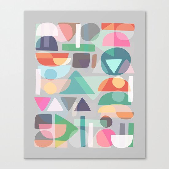 Pastel Geometry 2 Canvas Print