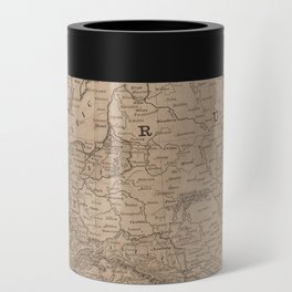 Vintage Europe Map Can Cooler